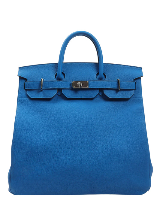 HAC Birkin 40 Togo Calfskin Bleu Hydra