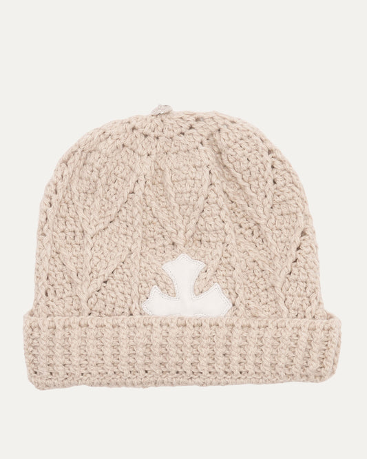 Cross Patch Cashmere Beanie