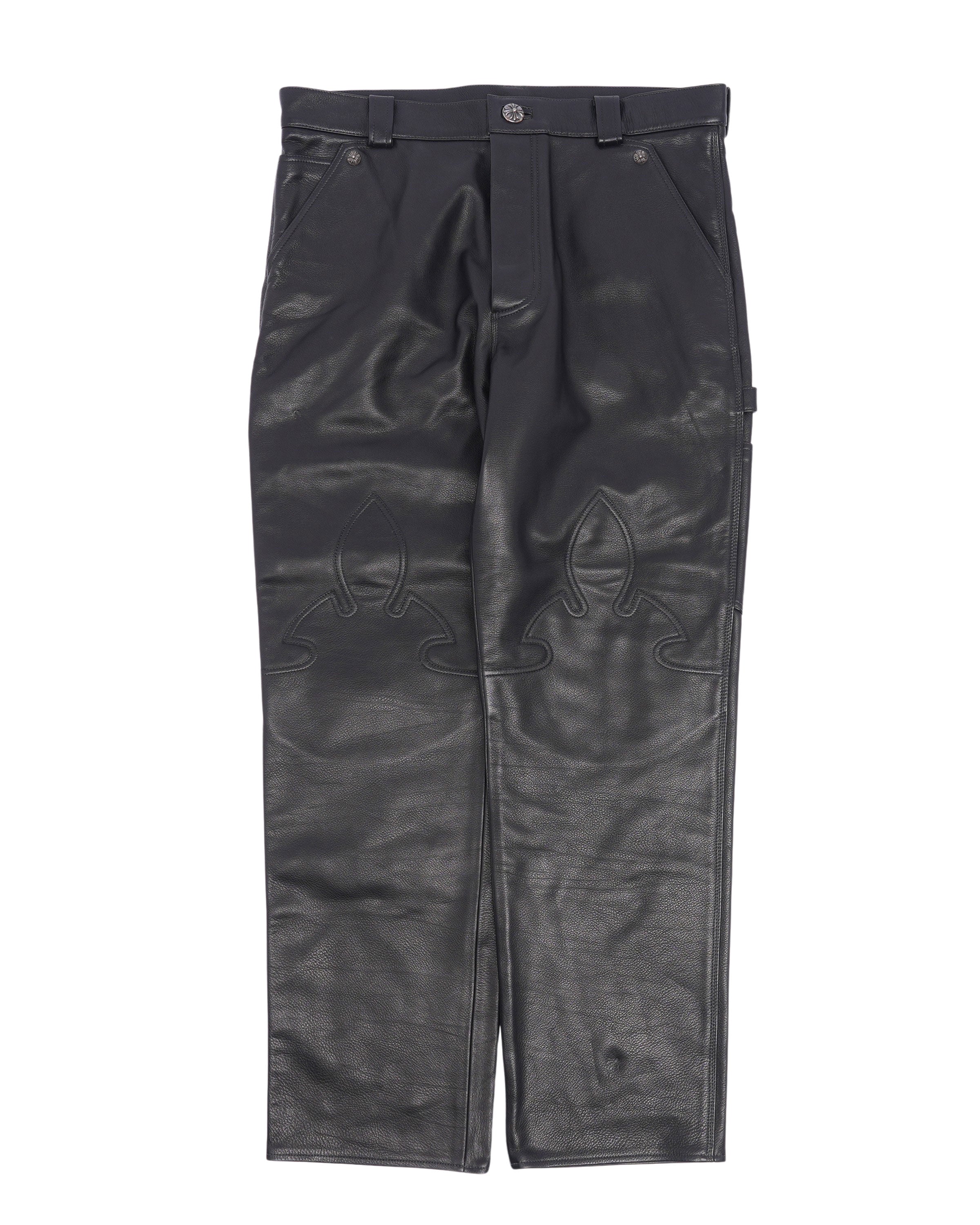 Fleur Knee Leather Pants