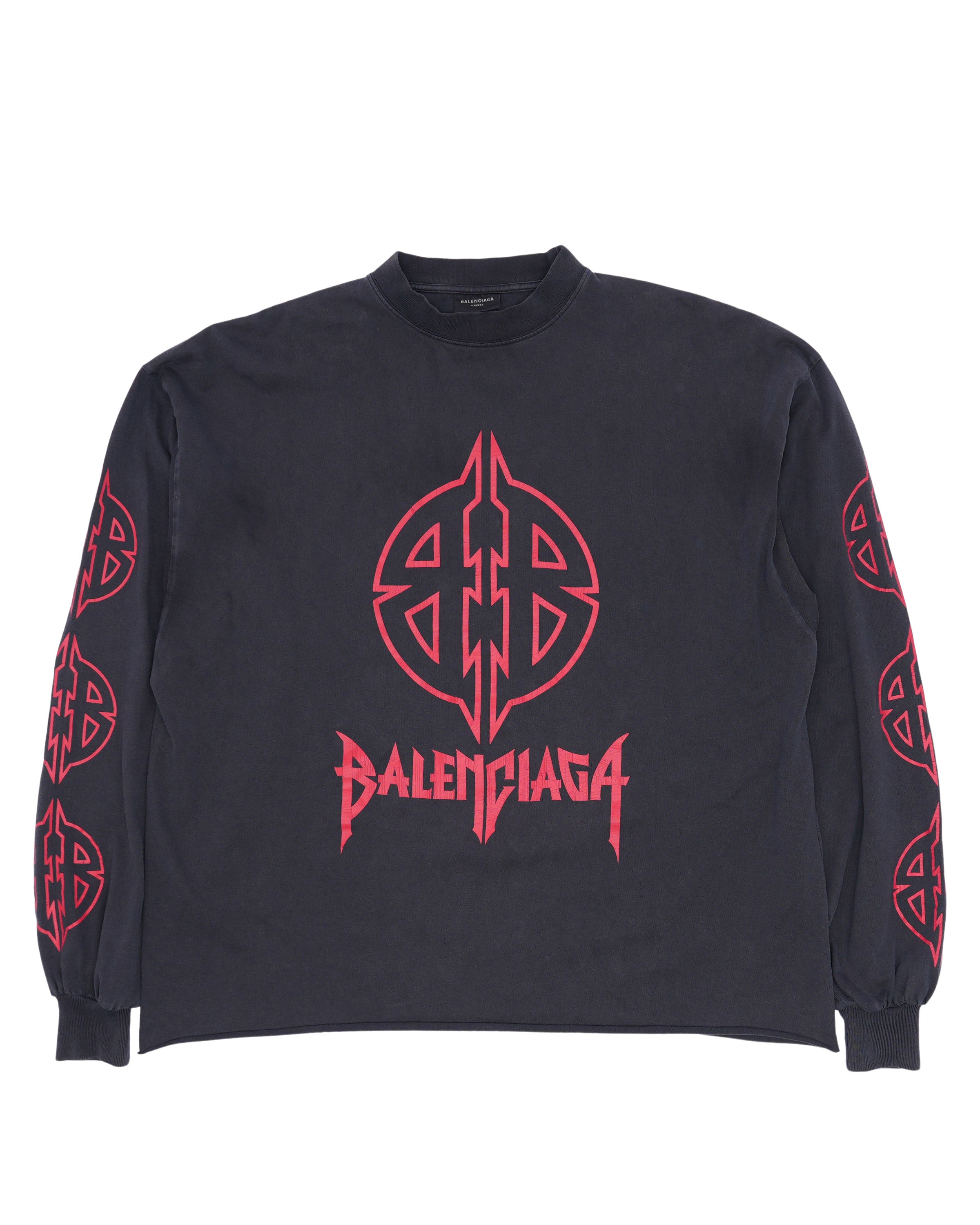 Metal Logo Long Sleeve T-Shirt