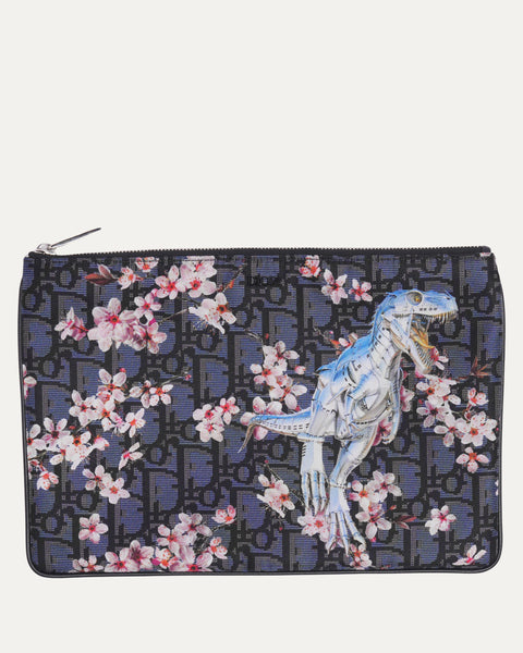 Dior Hajime Sorayama Dinosaur Monogram Nylon Pouch – Justin Reed