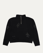 Paper Jam Cross Patch Quarter Zip Sweatshirt