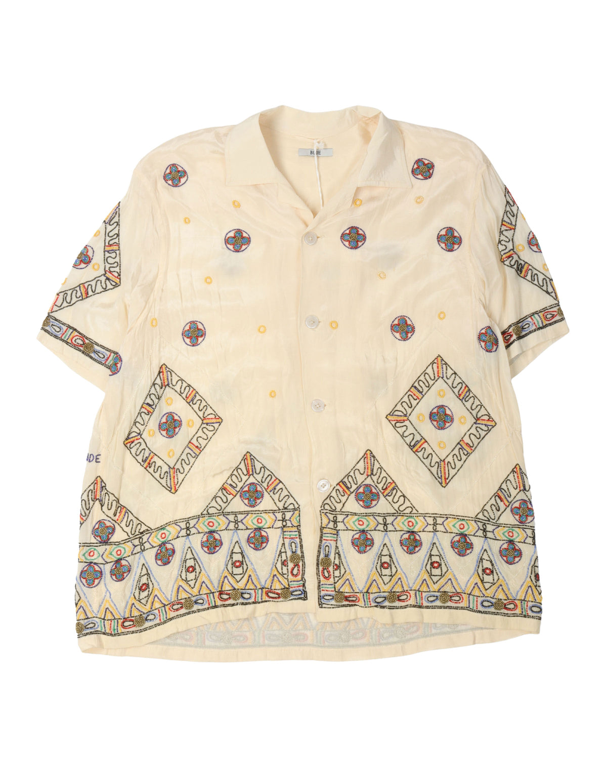 Divine Beaded Short Sleeve Shirt