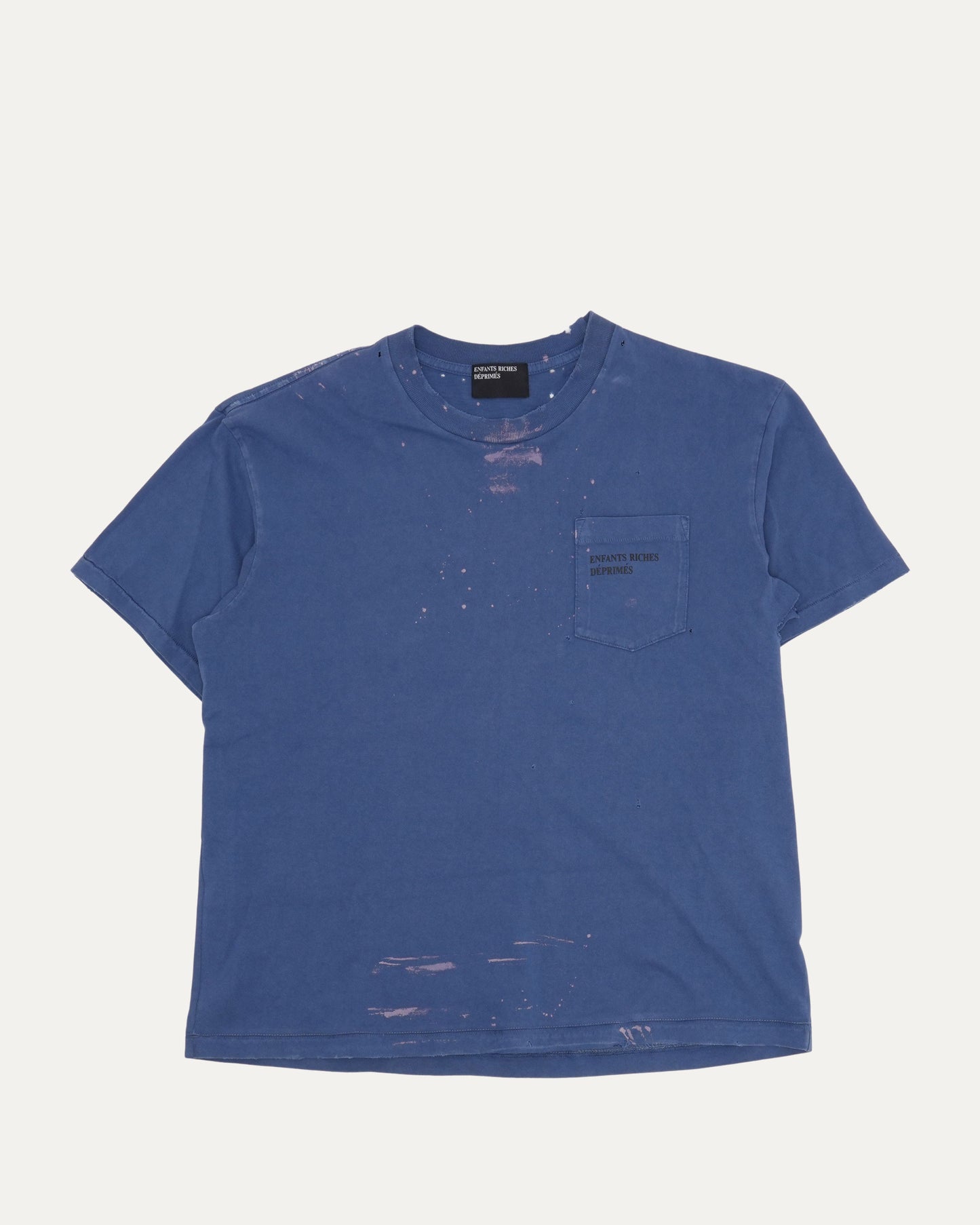 Distressed Logo Pocket T-Shirt