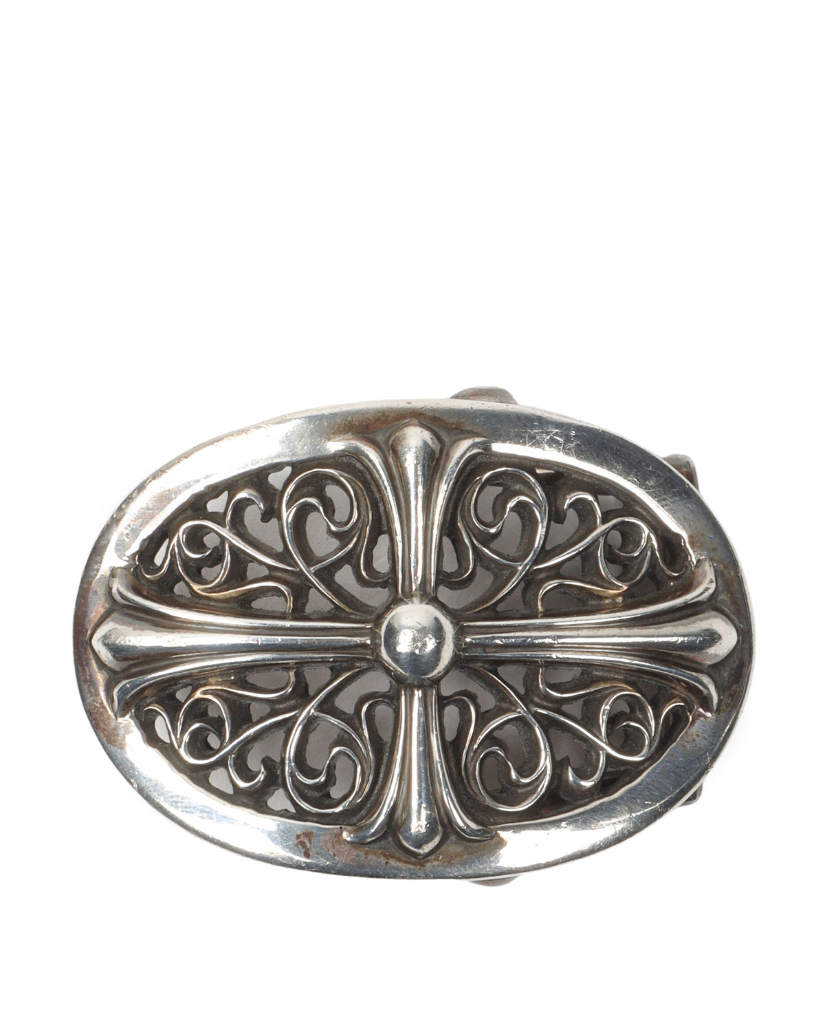 Small Oval Cross Belt Buckle