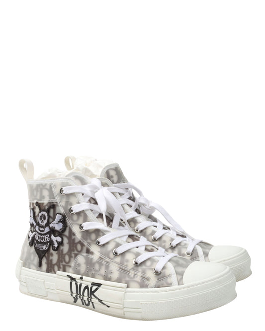 Shawn Stüssy Bee Embroidery Oblique Monogram B23 High-Top Sneakers