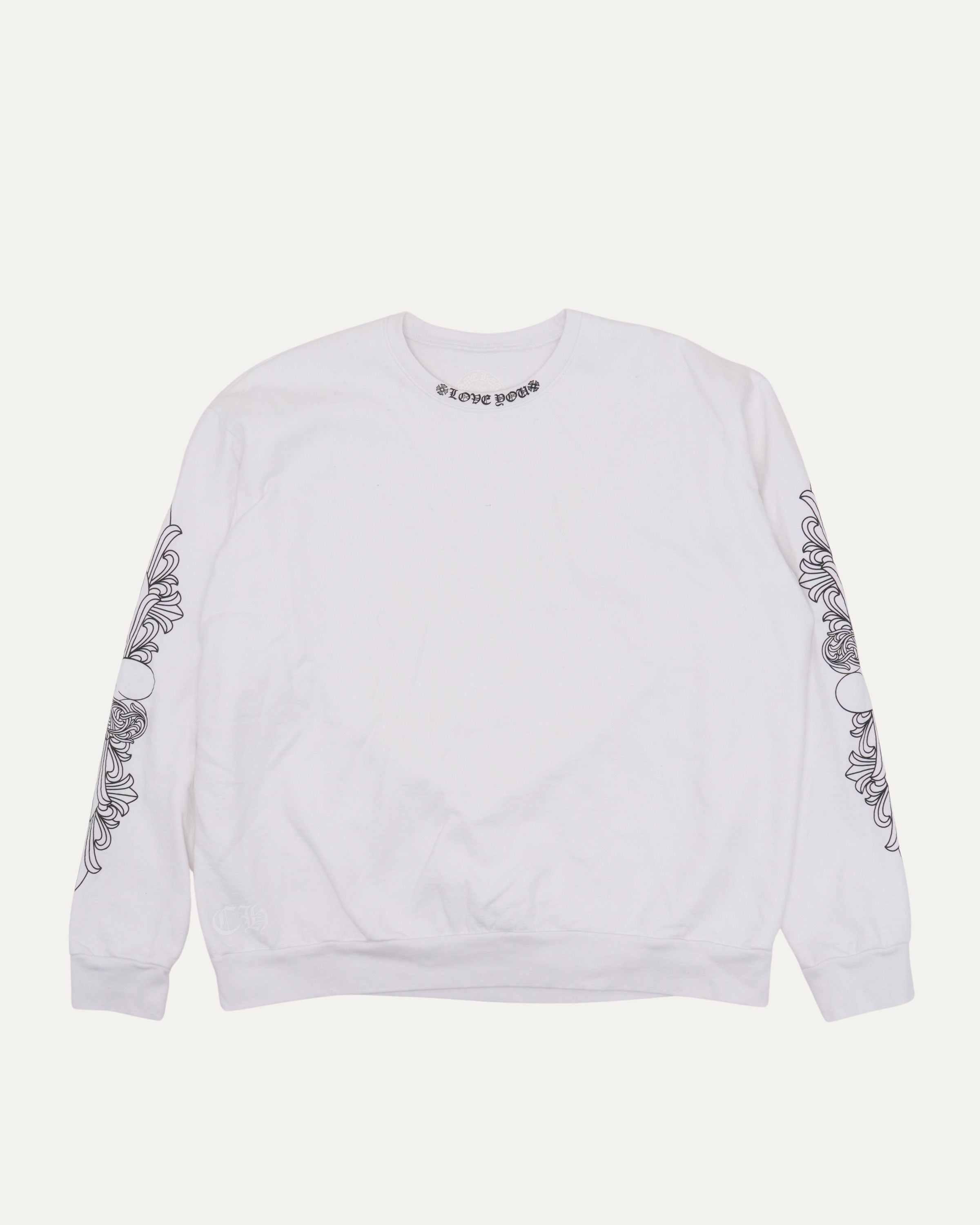 Chrome Hearts Love You Crewneck Sweatshirt – Justin Reed
