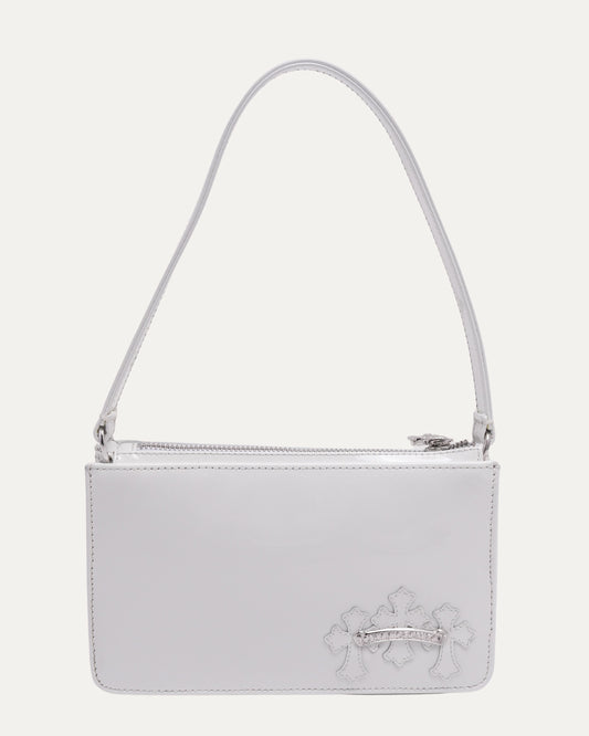Patent Leather Cemetery Cross Patch Night Bag