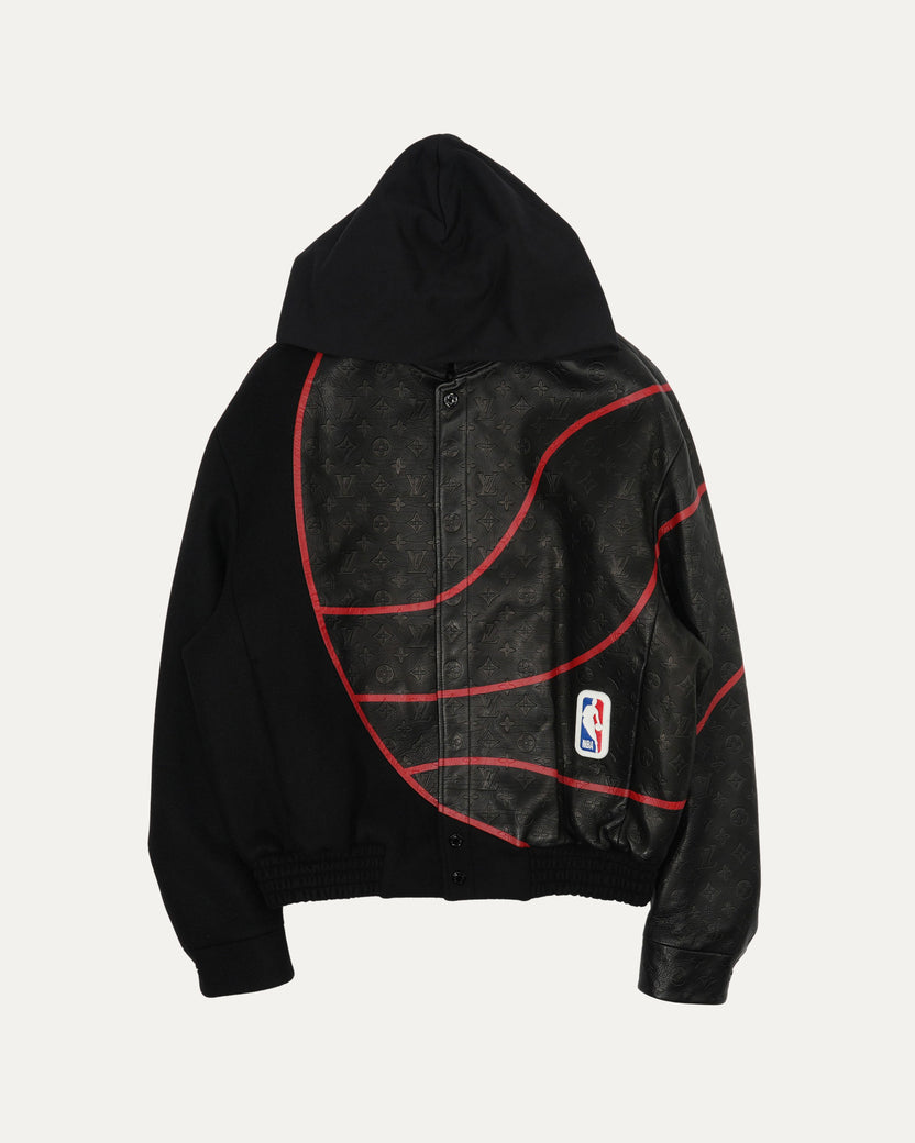 NBA Monogram Obscur Leather Moto Jacket