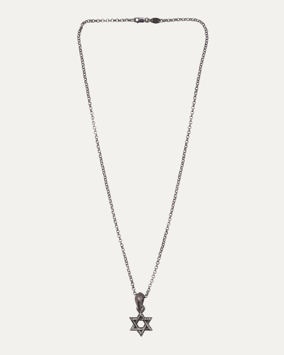 Diamond Star of David Necklace