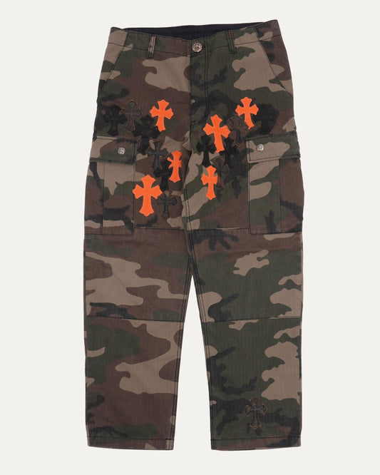 Cross Patch Camouflage Cargo Pants
