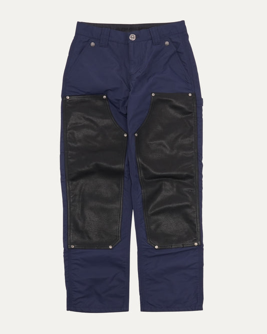 Nylon and Leather Double Knee Carpenter Pants