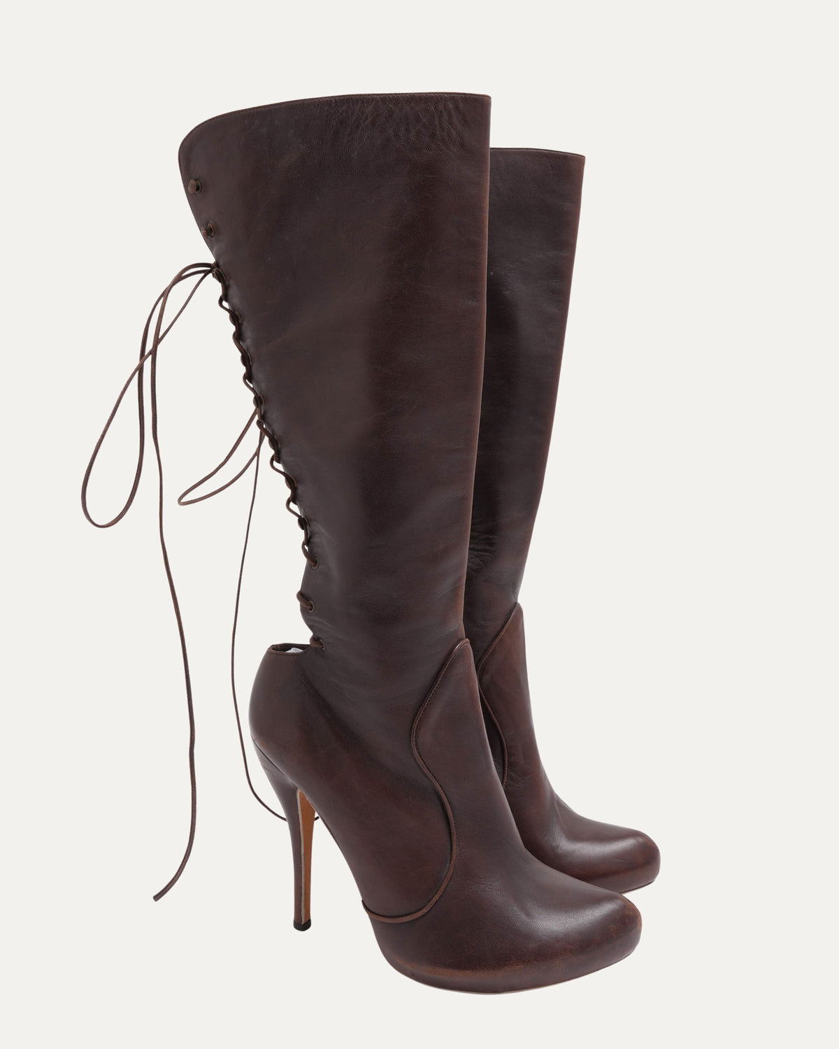 FW 2002 Vintage Corset-Back Boots