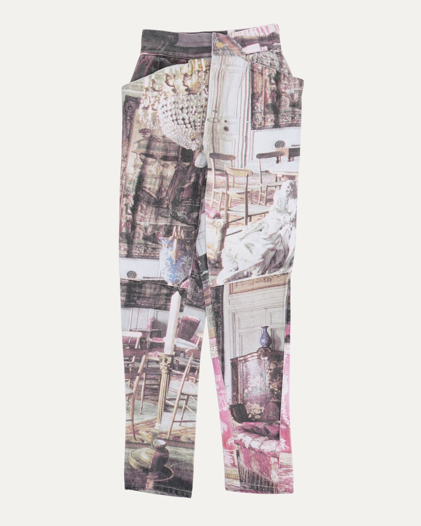 SS 1992 "Salon" Print Jeans