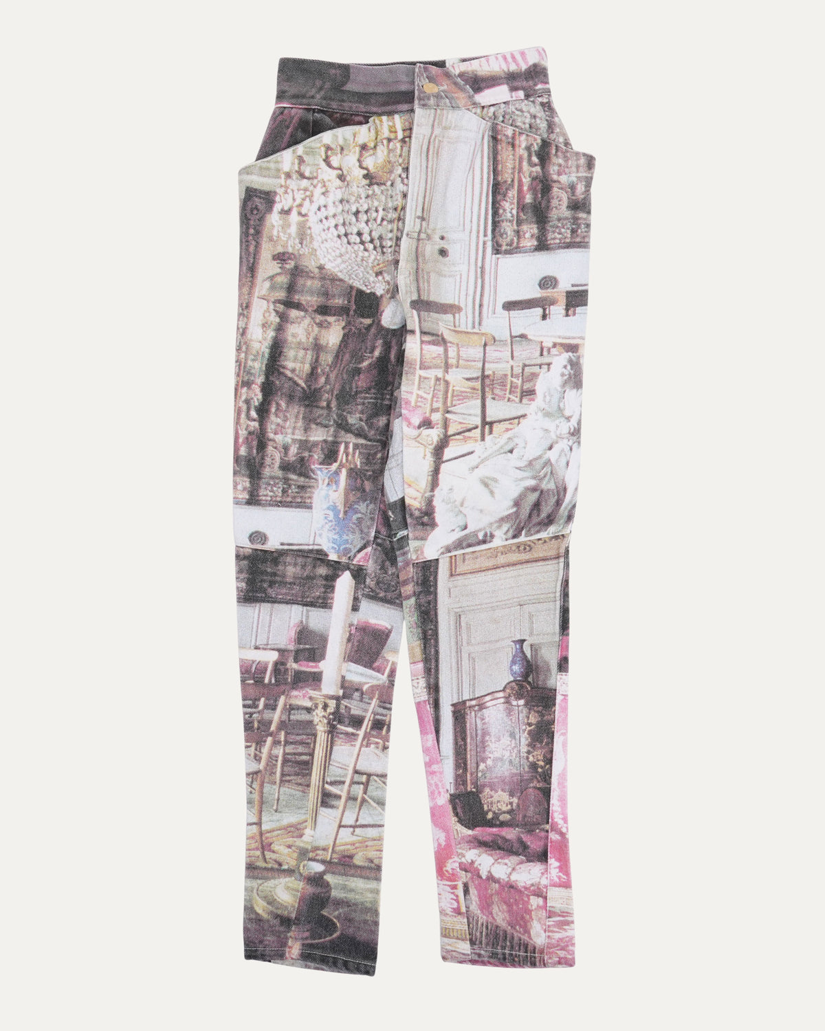 SS 1992 "Salon" Print Jeans
