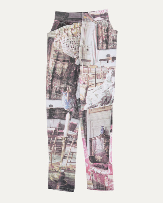SS 1992 "Salon" Print Jeans