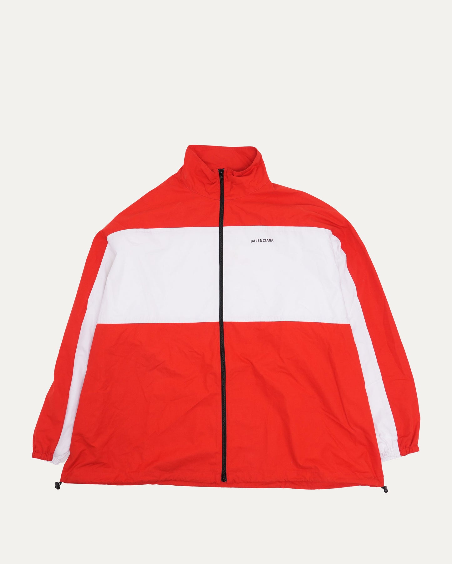 Oversized Color Block Track Jacket