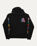 Multicolor Cemetery Cross Hoodie