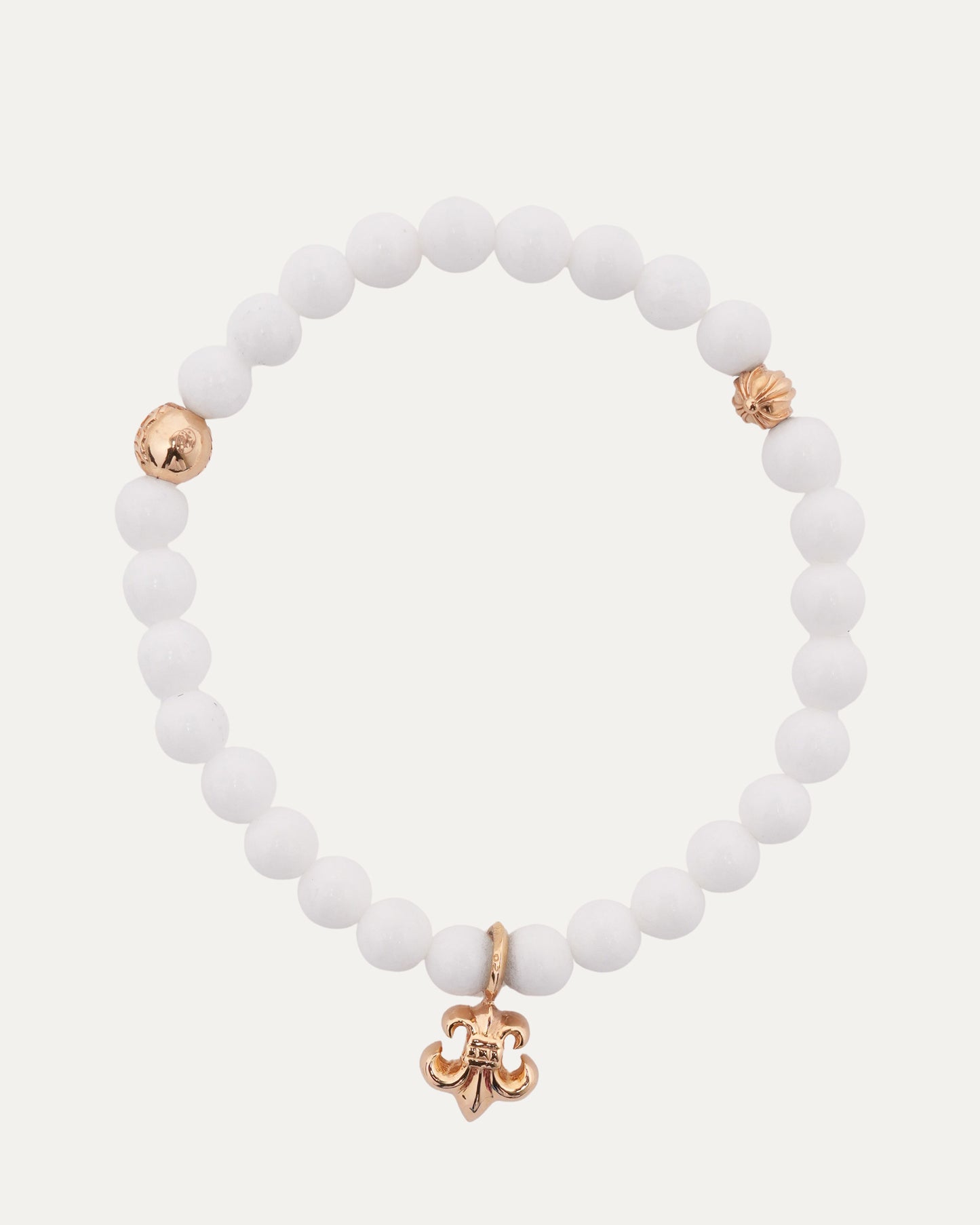 22k Gold Fleur Bead Bracelet