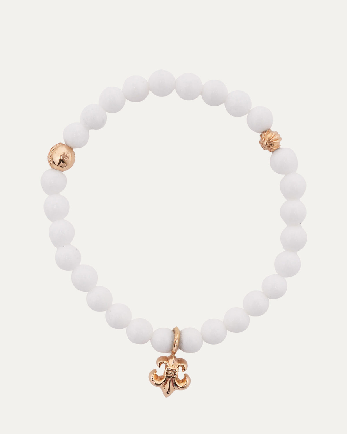 22k Gold Fleur Bead Bracelet