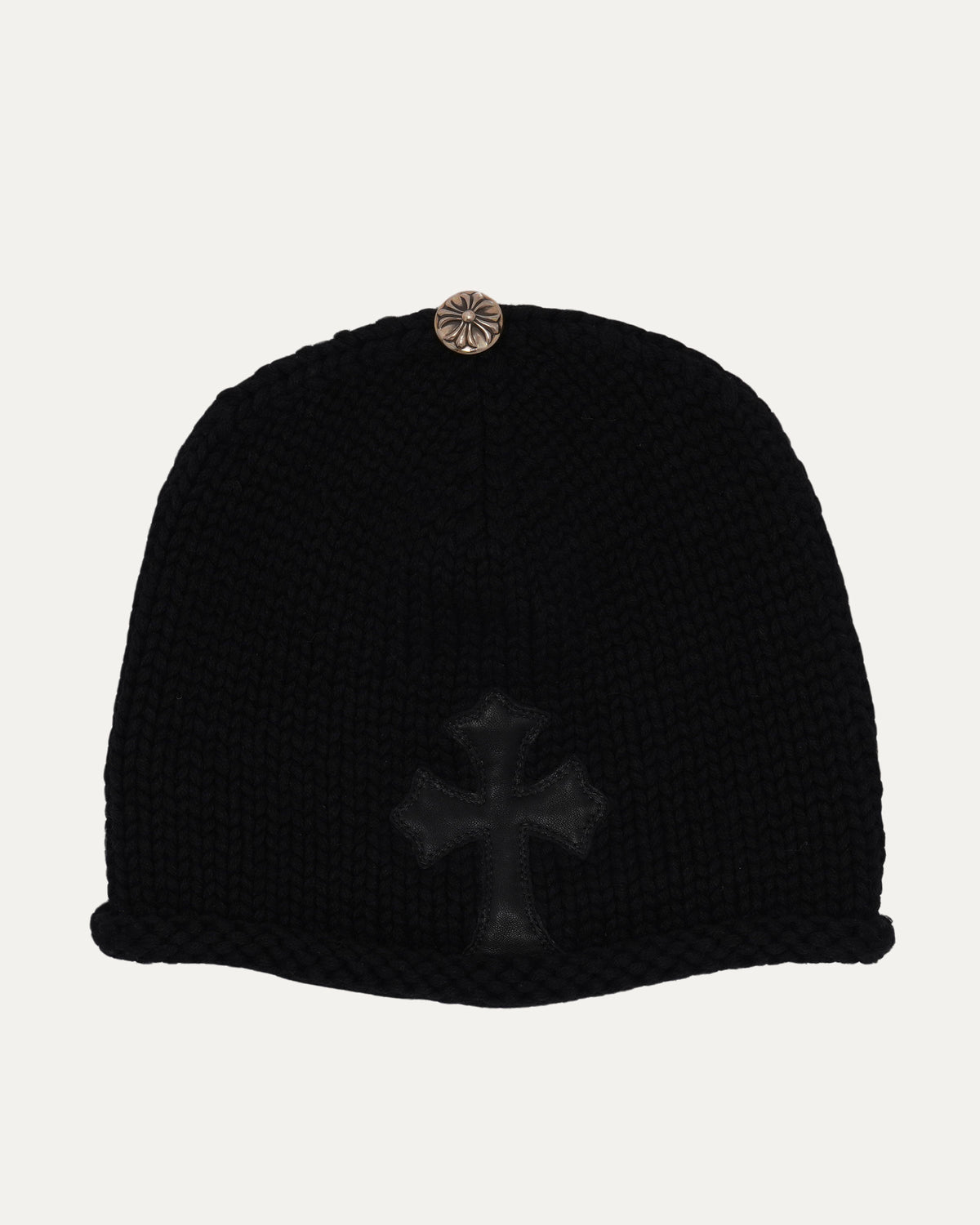 Cashmere Cross Patch Beanie