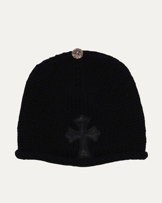 Cashmere Cross Patch Beanie