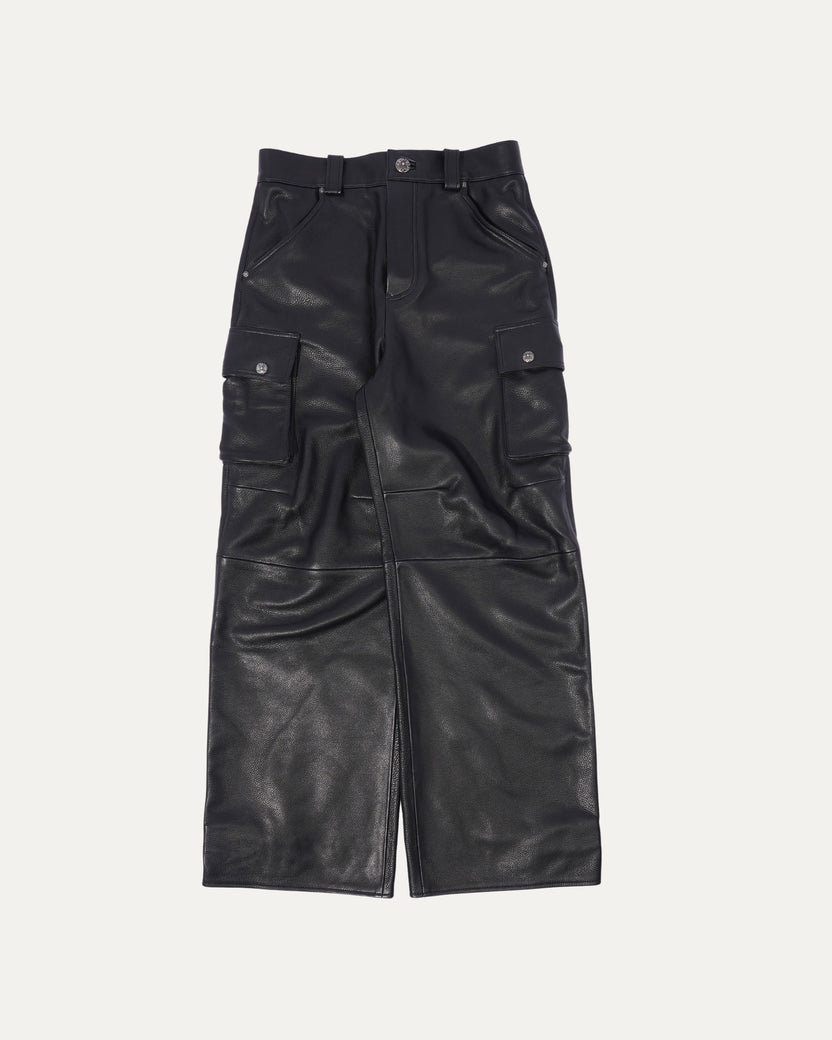 Leather Cargo Pants