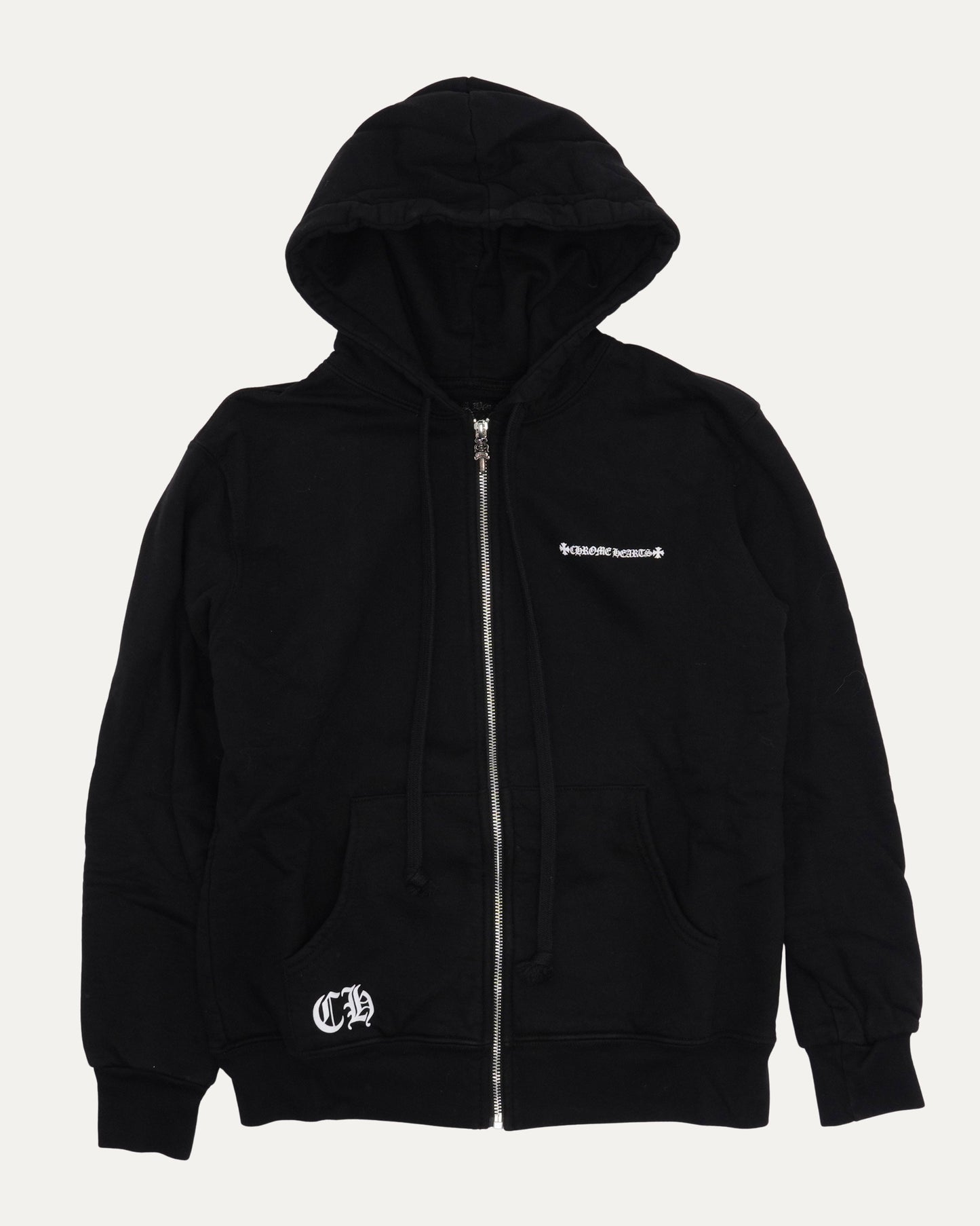 Plus Cross Logo Thermal Zip Up Hoodie