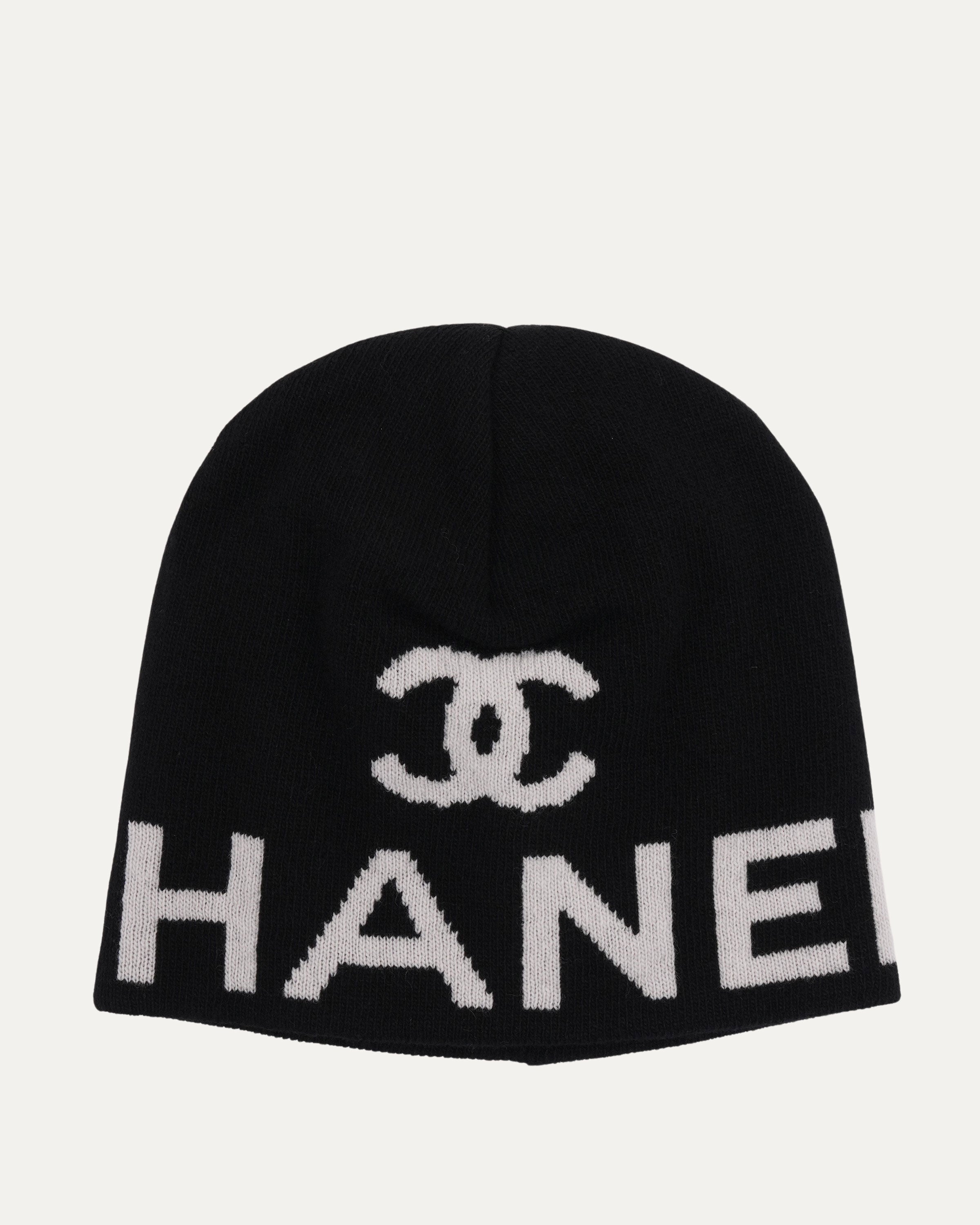 CHANEL CCLogo Knit Beanie シャネル CCロゴ カシミヤ Chanel Cashmere-Wool Blend CC Knit Beanie – Justin Reed