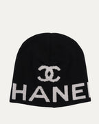 Cashmere-Wool Blend CC Knit Beanie