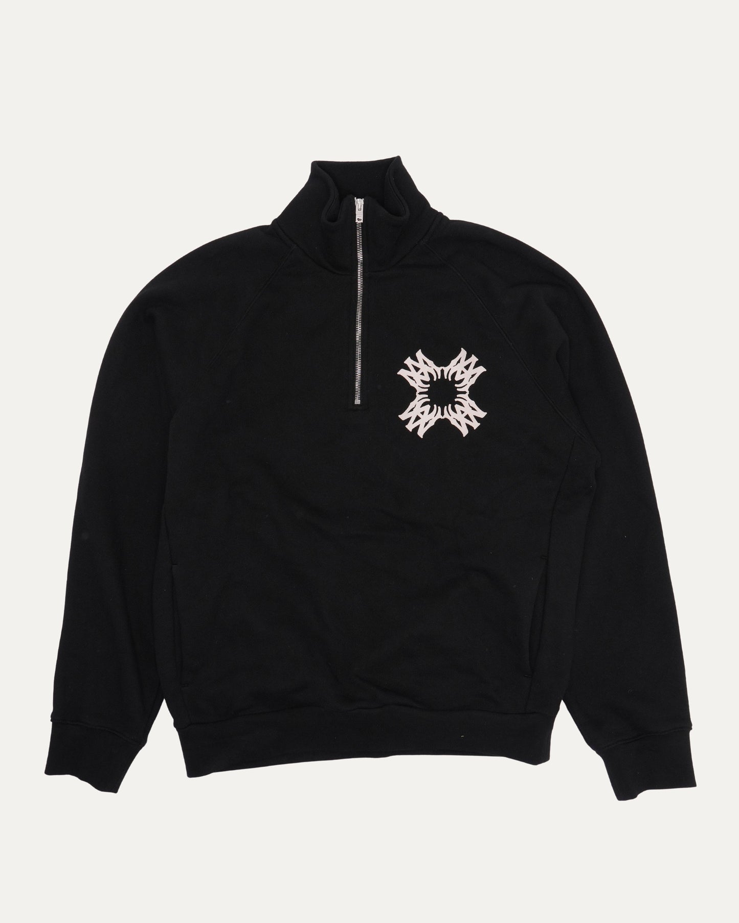 Quad Logo Quarter Zip Sweatshirt