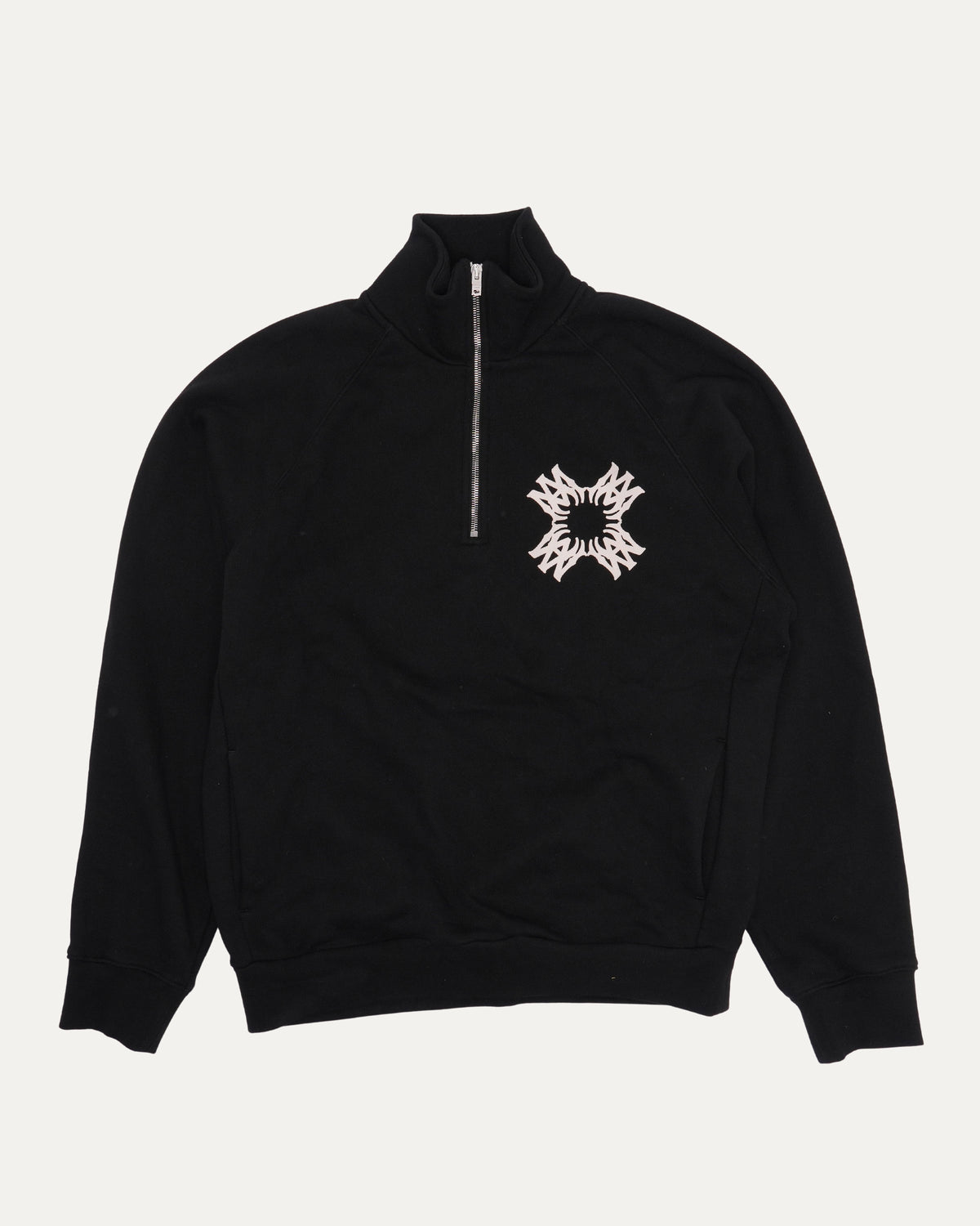 Quad Logo Quarter Zip Sweatshirt