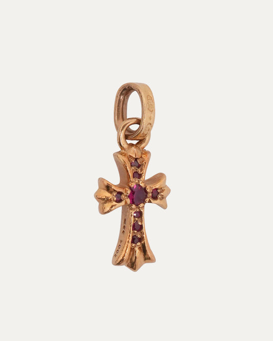22k Gold Ruby Baby Fat Pendant