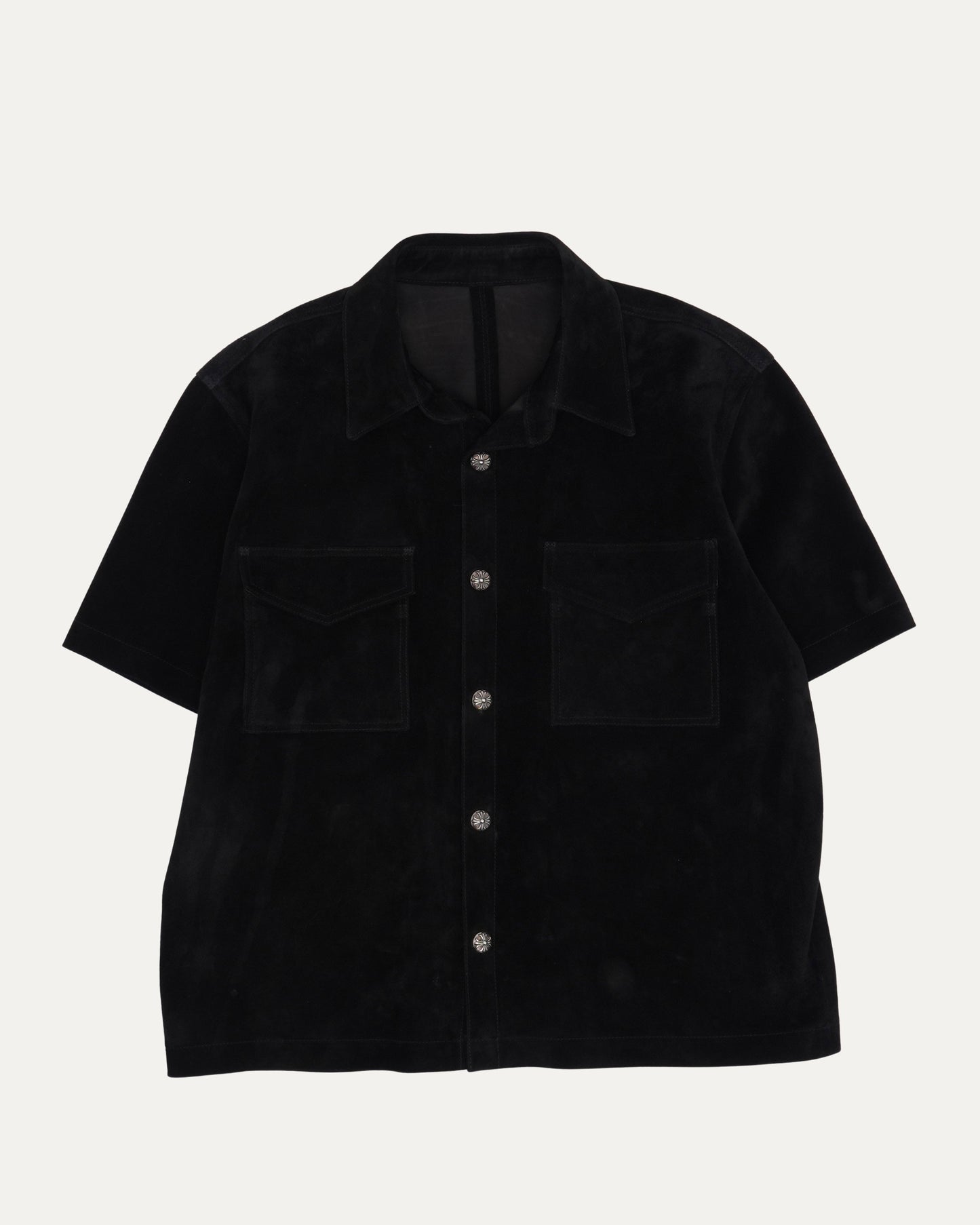 Suede Short Sleeve Shirt