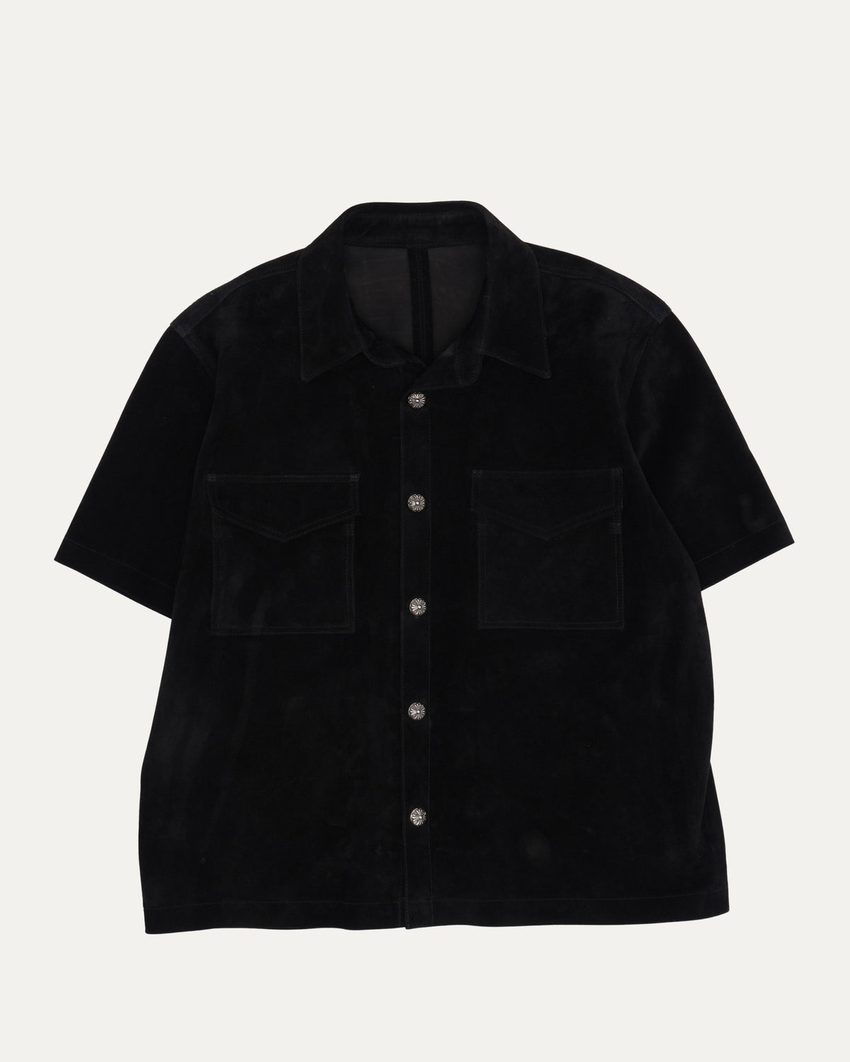 Suede Short Sleeve Shirt