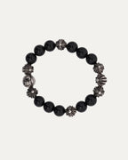 6mm Onyx Multi Charm Bead Bracelet