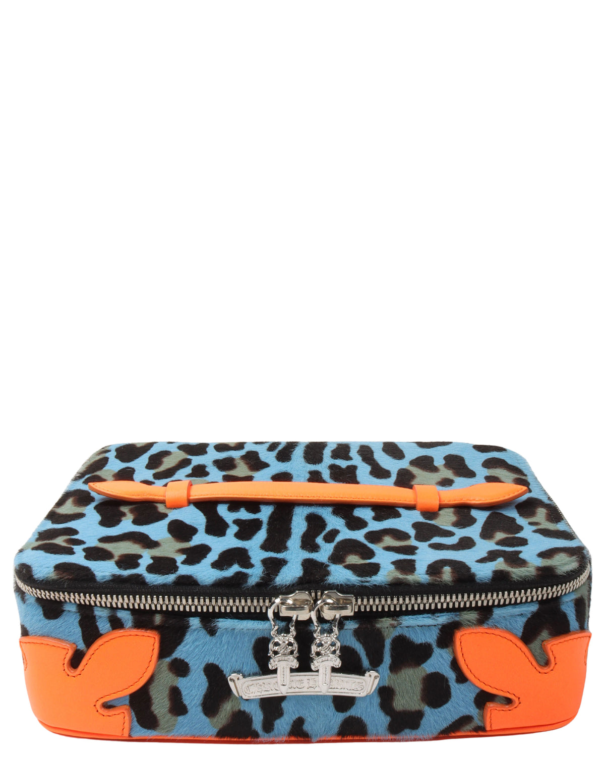 St Barth Leather & Pony Hair Jewelry Case