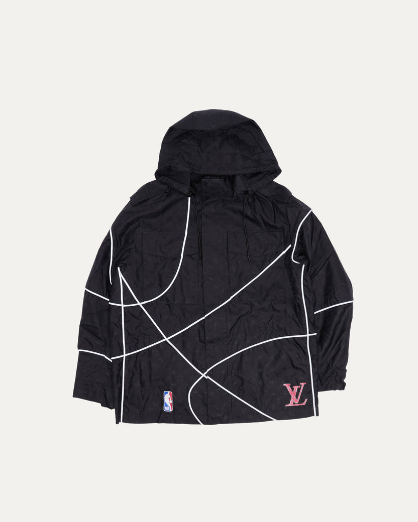 NBA Black Monogram Parka