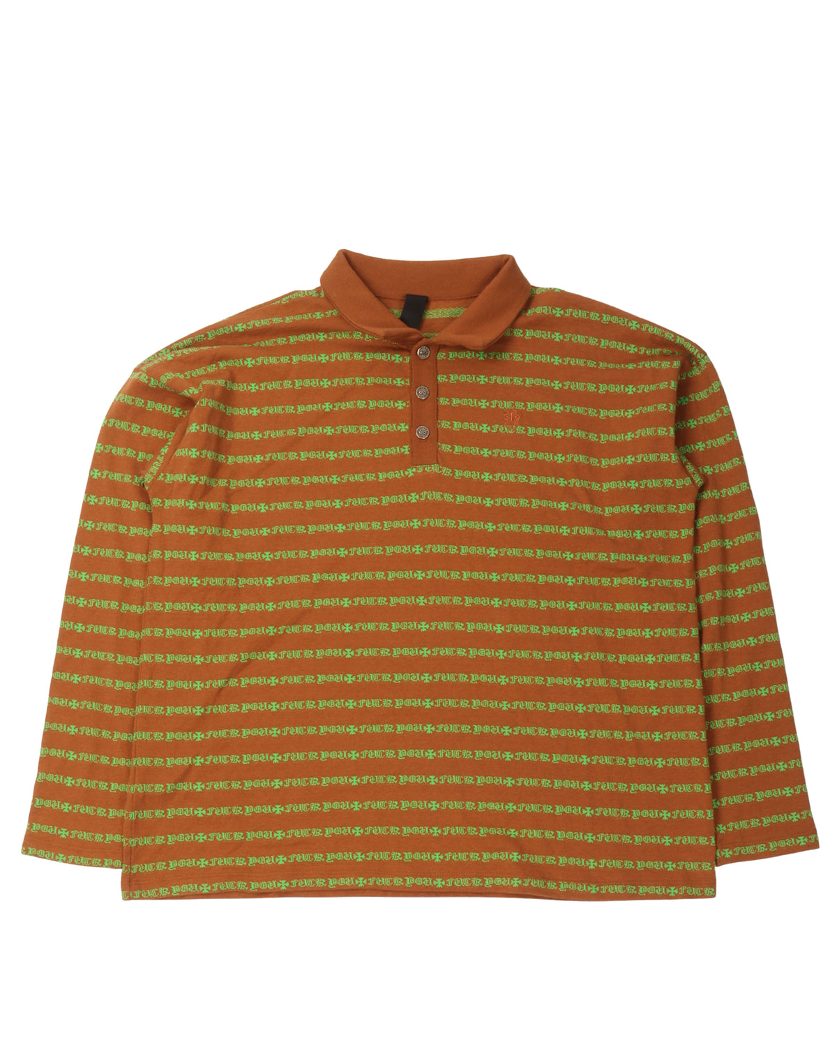 Fuck You Striped Long Sleeve Shirt