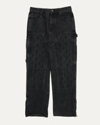 Monogram Embossed Double Knee Jeans