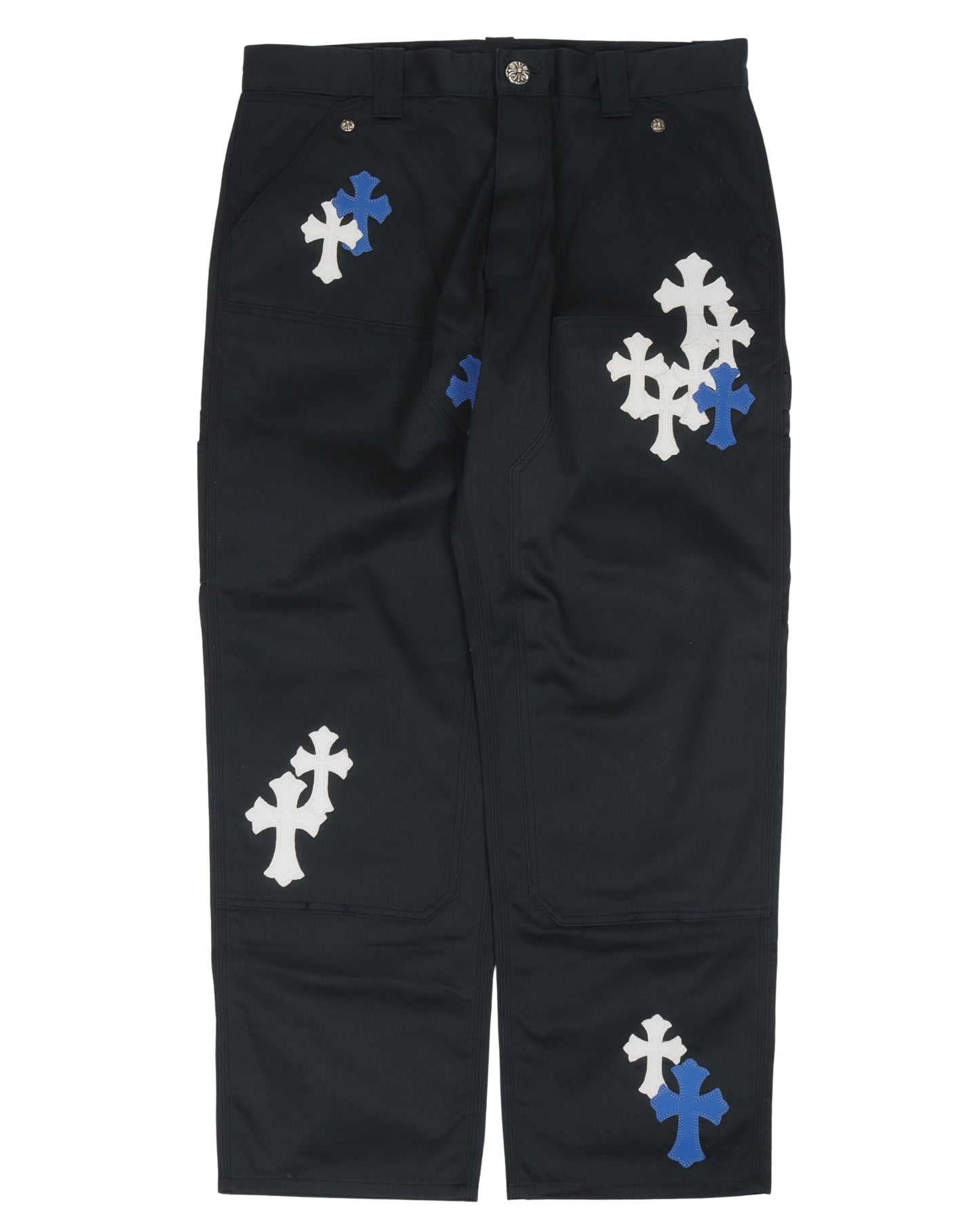 Multicolor Cross Patch Carpenter Pants