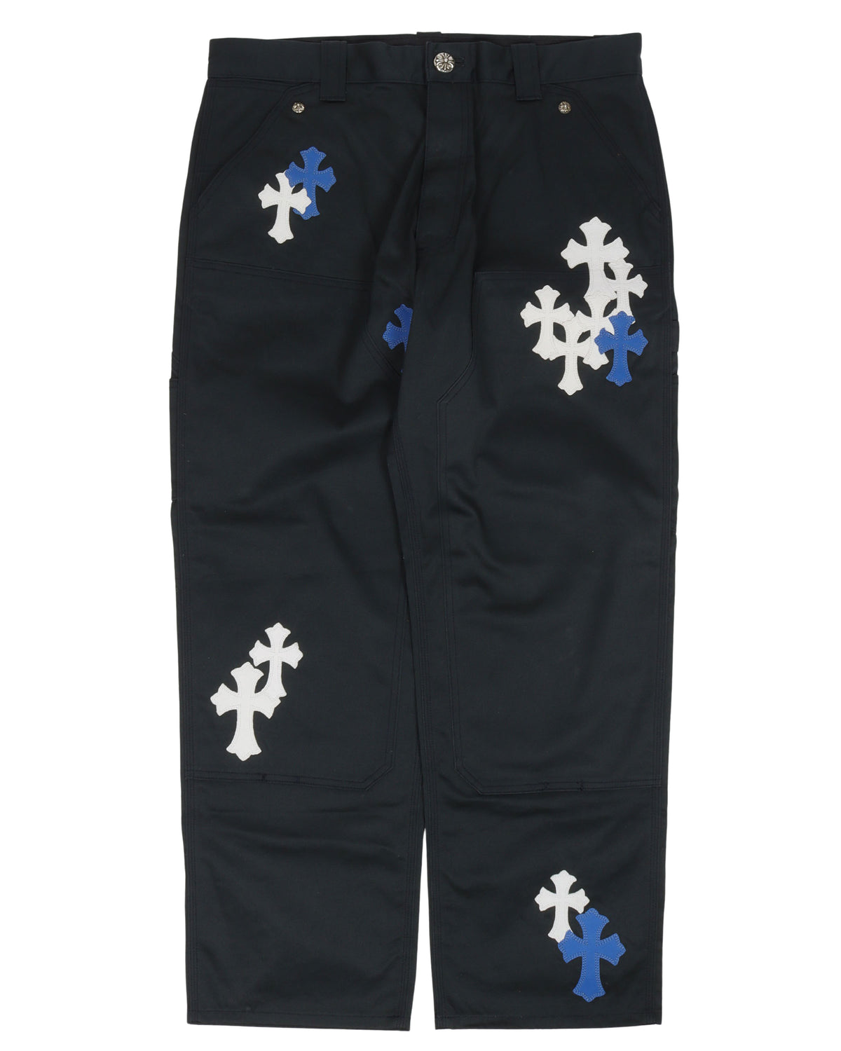 Multicolor Cross Patch Carpenter Pants
