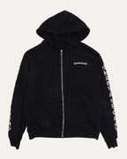 Scroll Logo Thermal Zip Up Hoodie