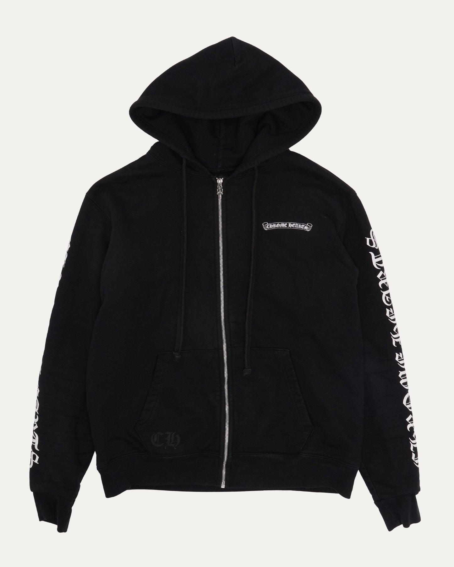 Scroll Logo Thermal Zip Up Hoodie