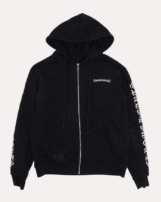 Scroll Logo Thermal Zip Up Hoodie