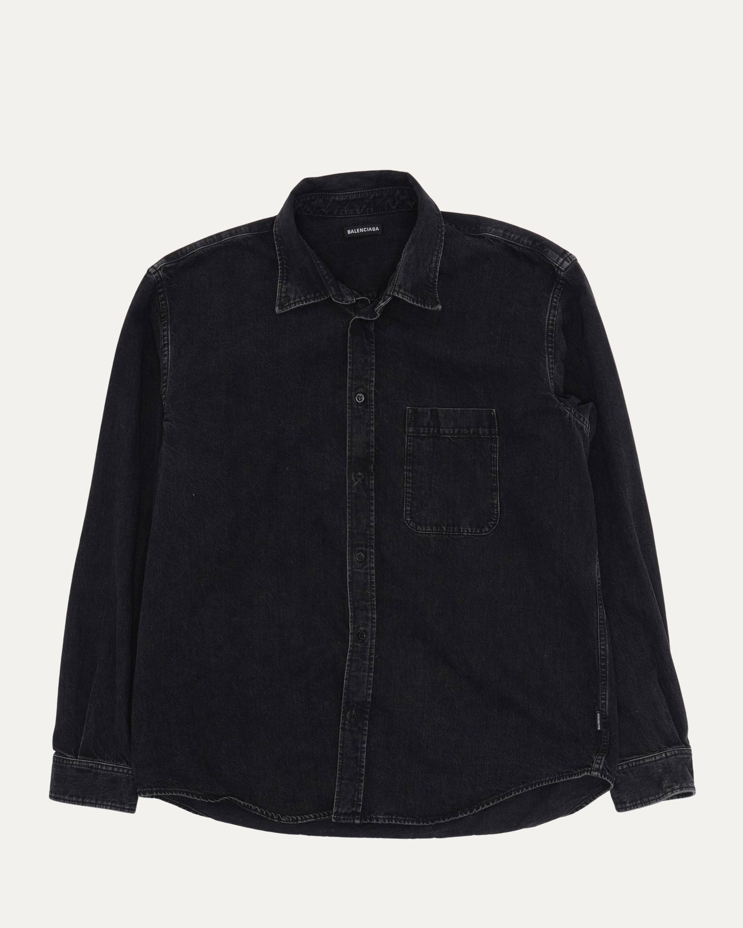 Back Logo Denim Shirt