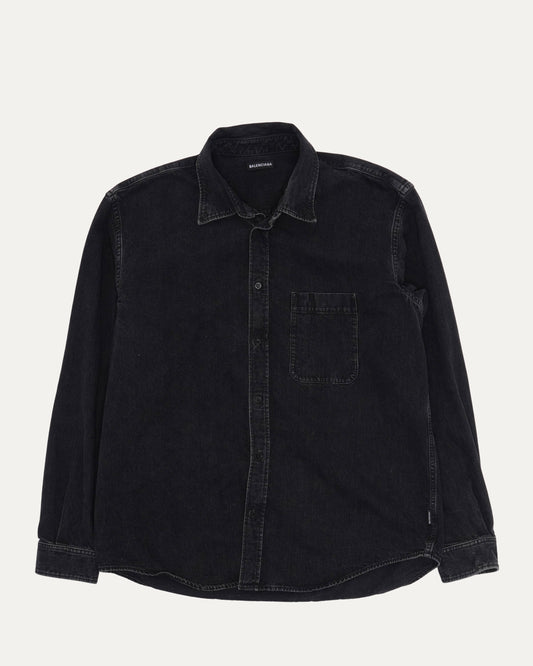 Back Logo Denim Shirt