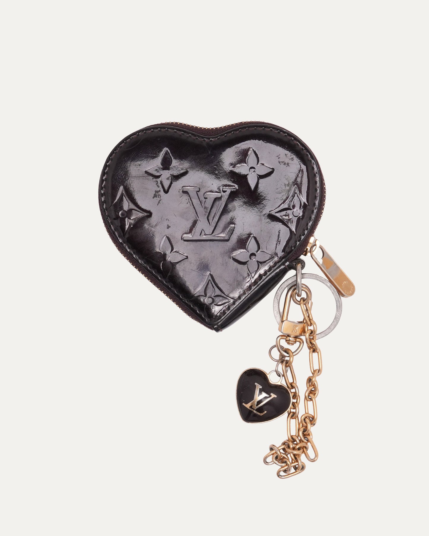 Patent Leather Heart Coin Purse