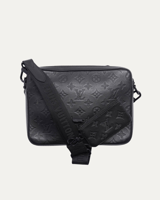 Debossed Monogram Cross Body Bag