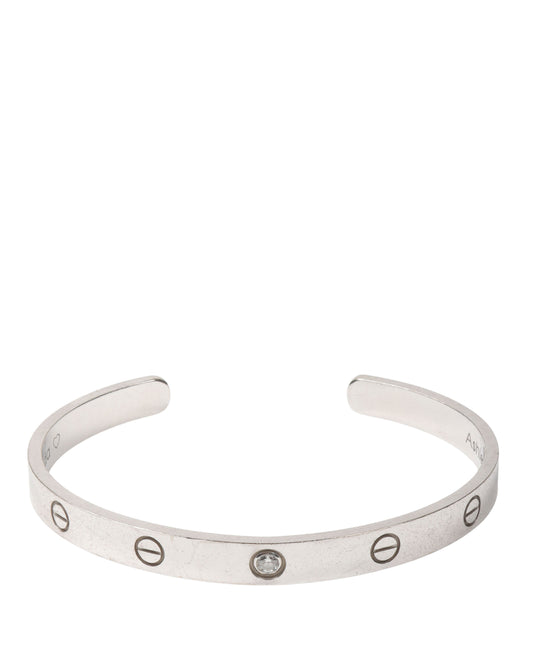 Engraved Diamond Love Bracelet